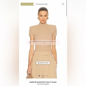 Camila Coelho Camel Knit Sweater